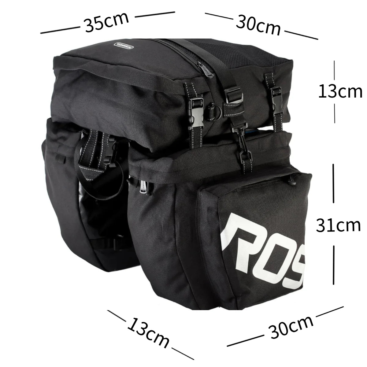 Bicycle 3-in-1 Rear Rack Bag