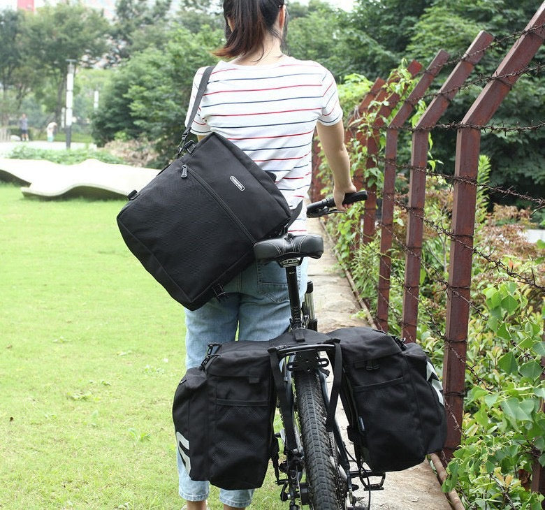 Bicycle 3-in-1 Rear Rack Bag